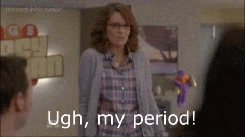 Woman Saying Ugh My Period