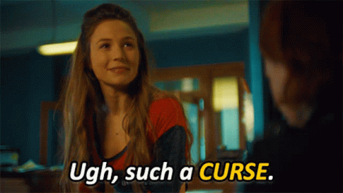Woman Saying Ugh Such a Curse