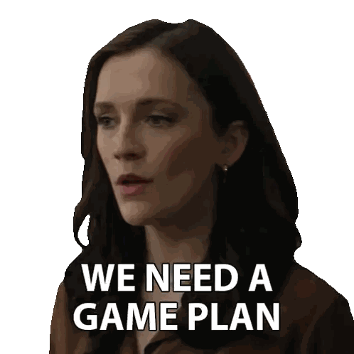 Woman Saying We Need a Game Plan