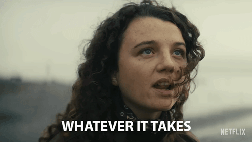 Woman Saying Whatever It Takes Netflix GIF
