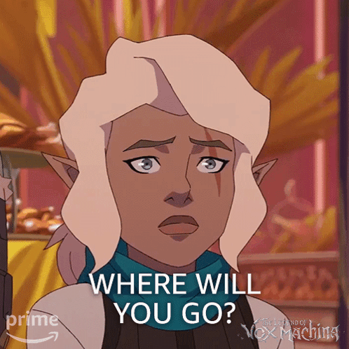 Woman Saying Where Will You Go GIF