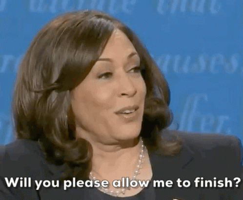 Woman Saying Will You Please Allow Me To Finish