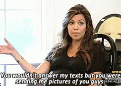 Woman Saying Wouldn't Answer Texts But Sending Pictures