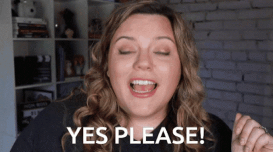 Woman Saying Yes Please GIF