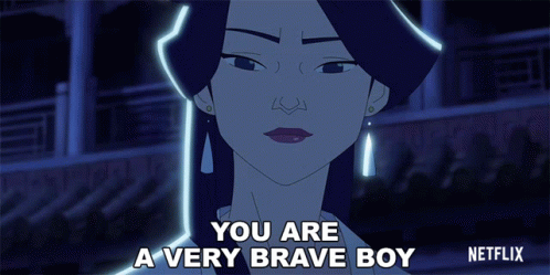 Woman Saying You Are Very Brave Boy Netflix GIF