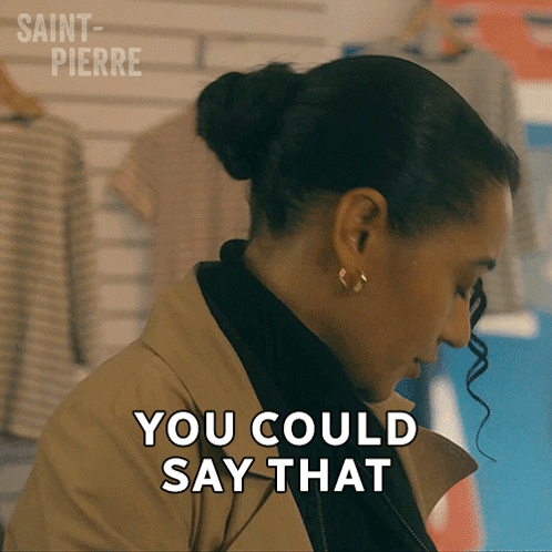 Woman Saying You Could Say That With Earrings