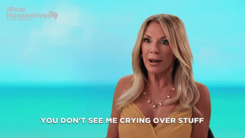 Woman Saying You Don't See Me Crying GIF