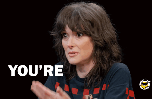 Woman Saying You're A GIF