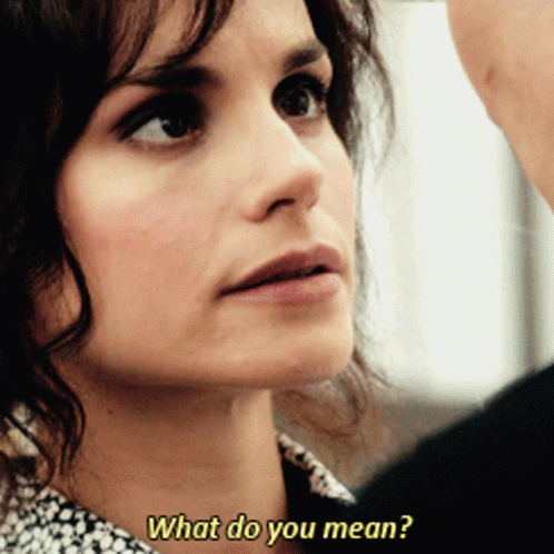 Woman Saying You're Mine With Green Heart GIF