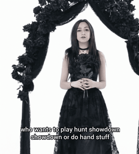 Woman Says Hunt Showdown or Hand Stuff
