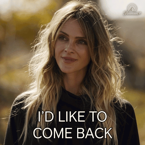 Woman Says I'd Like to Come Back in Paramount Advertisement