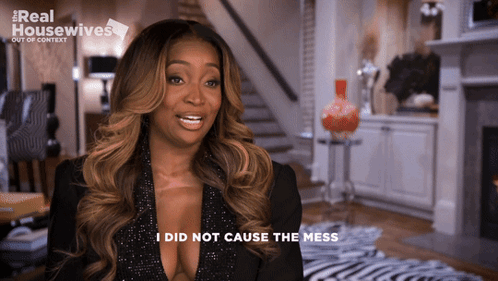 Woman Says I Did Not Cause Mess Real Housewives Out Of Context GIF