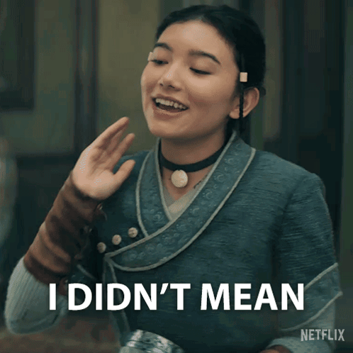 Woman Says I Didn't Mean In Netflix Ad GIF
