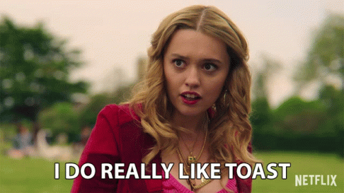 Woman Says I Do Really Like Toast GIF