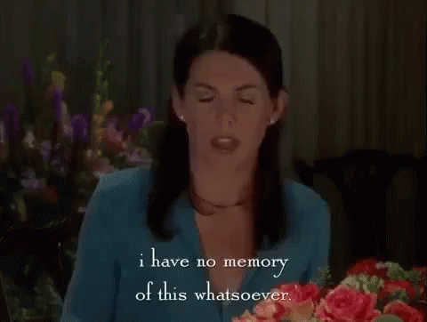 Woman Says I Have No Memory Of This Whatsoever GIF