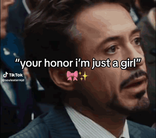 Woman Says I'm Just A Girl GIF