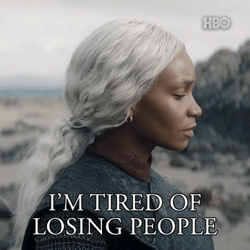 Woman Says I'm Tired of Losing People on HBO Poster