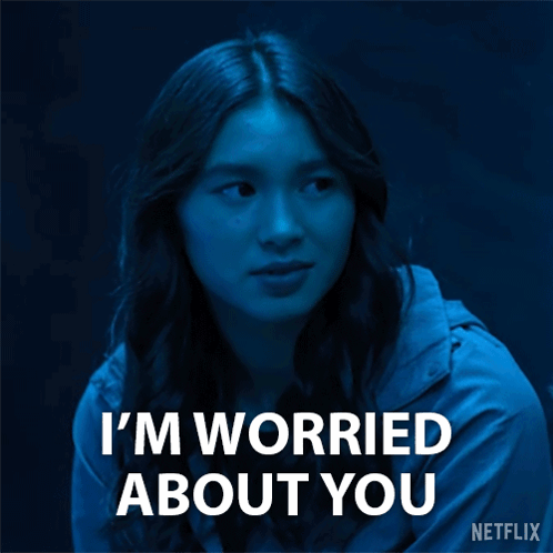 Woman Says I'm Worried About You In Netflix Ad GIF