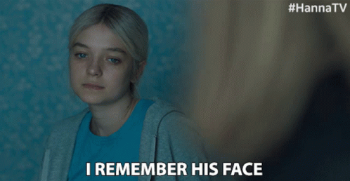 Woman Says I Remember His Face Hanna TV Ad GIF