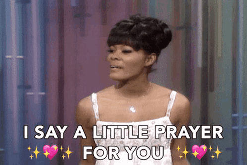 Woman Says I Say A Little Prayer For You GIF