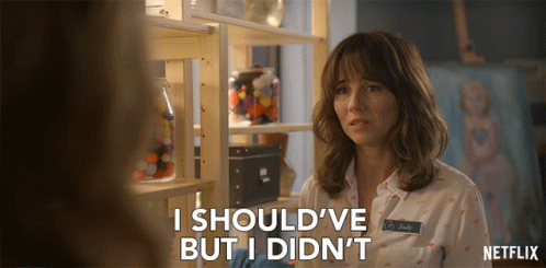 Woman Says I Should've But I Didn't Netflix Ad GIF