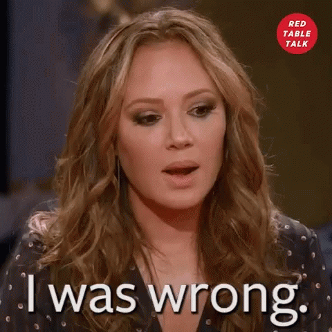 Woman Says I Was Wrong In Front Of Red Table Talk Logo