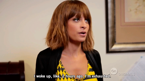 Woman Says I Woke Up Like 2 Hours Ago I'm Exhausted