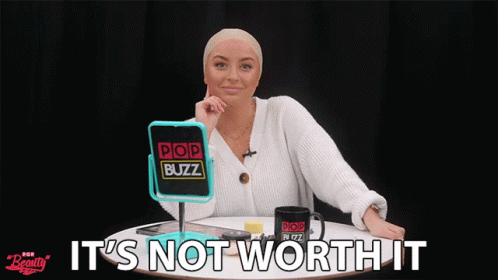 Woman Says It's Not Worthy GIF