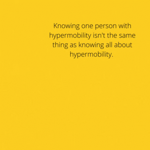 Woman Says Knowing One Person With Hypermobility