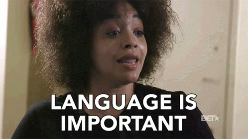Woman Says Language Important Bet Ad