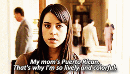 Woman Says My Mom's Puerto Rican That's Why I'm So Lively and Colorful