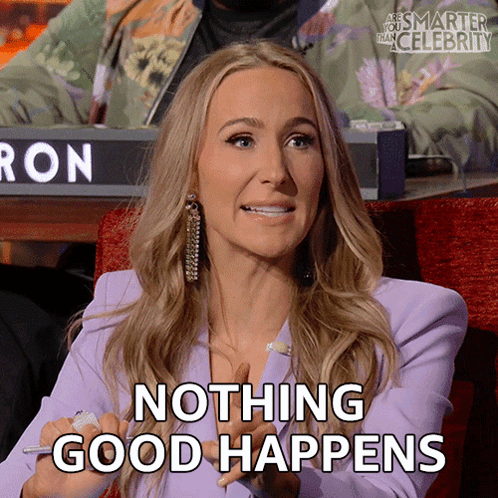 Woman Says Nothing Good Happens In Front Of Ron GIF