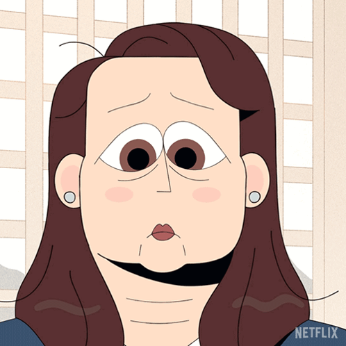 Woman Says Okay in Front of Netflix Logo