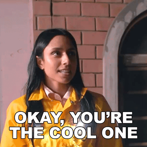 Woman Says Okay You're The Cool One GIF