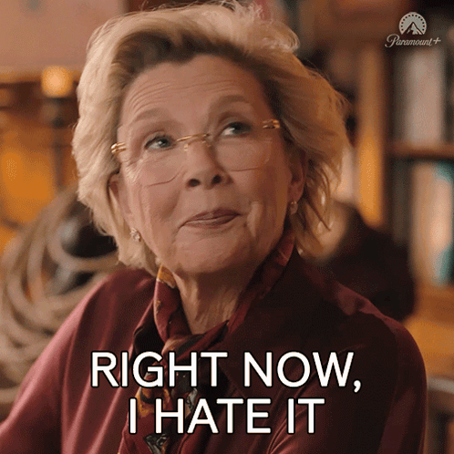 Woman Says Right Now I Hate It Paramount+ Ad GIF