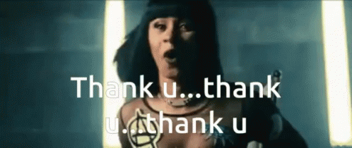 Woman Says Thank U Repeatedly