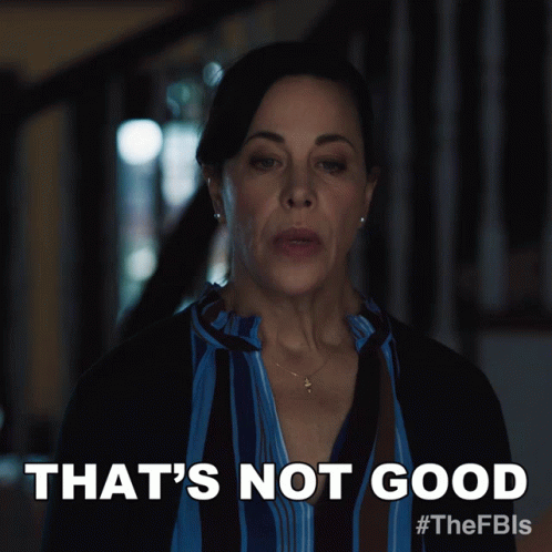 Woman Says That's Not Good GIF