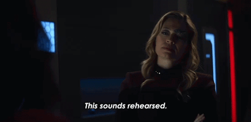Woman Says This Sounds Rehearsed