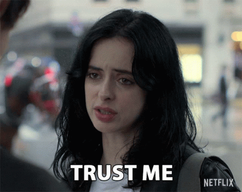 Woman Says Trust Me in Netflix Advertisement