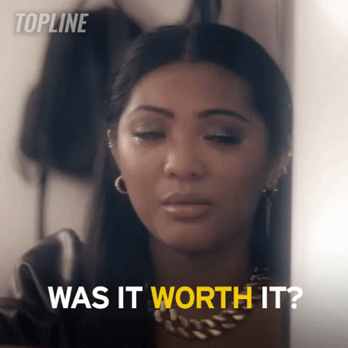 Woman Says Was It Worth It in Topline Advertisement