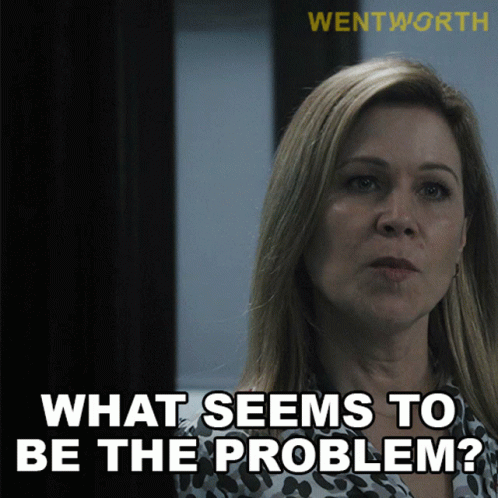 Woman Says What Seems To Be The Problem Wentworth Advertisement GIF