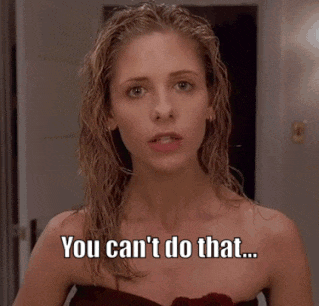 Woman Says You Can't Do That Because It's Naughty GIF