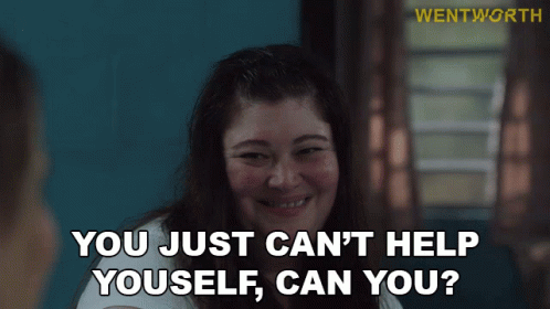 Woman Says You Can't Help Yourself, Can You?