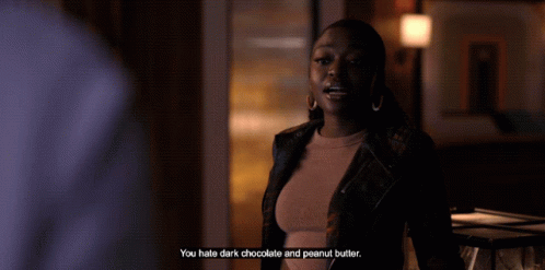 Woman Says You Hate Dark Chocolate and Peanut Butter in Dark Room