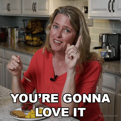 Woman Says You're Gonna Love It While Eating