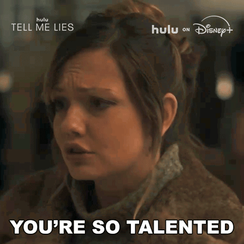 Woman Says You're So Talented in Front of Disney Logo