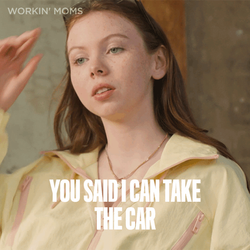 Woman Says You Said I Can Take Car GIF