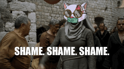Woman Scarf Glasses Shame Crowd