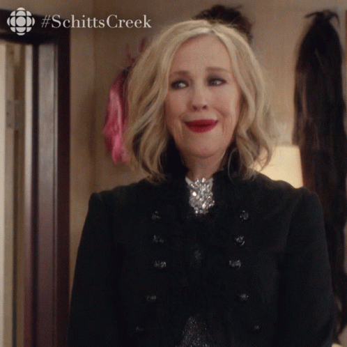 Woman #SchittsCreek Logo GIF