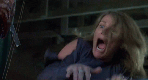 Woman Screaming Attacked by Monster